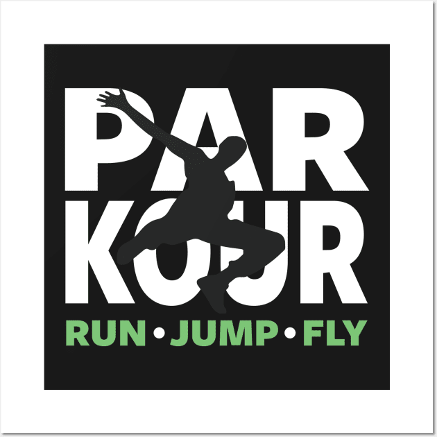 PARKOUR - FREERUNNING - TRACEUR Wall Art by ShirtFace